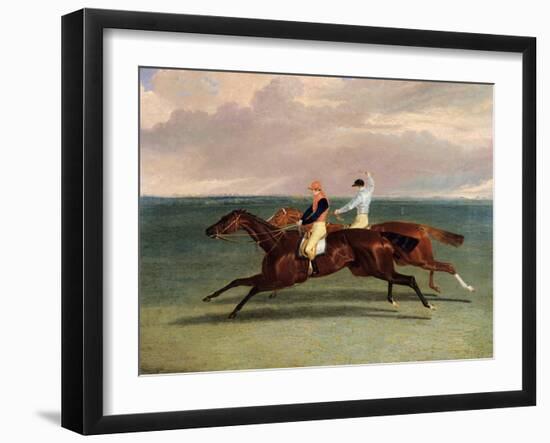 The Match Between 'Priam' and 'Augustus', October 20th 1831, 1832-John Frederick Herring I-Framed Giclee Print