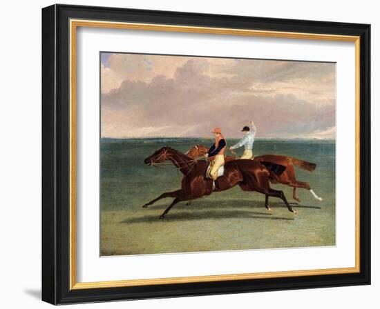 The Match Between 'Priam' and 'Augustus', October 20th 1831, 1832-John Frederick Herring I-Framed Giclee Print