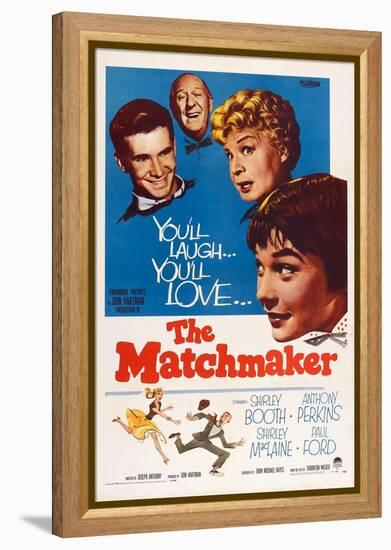 The Matchmaker, from Left: Anthony Perkins, Paul Ford, Shirley Booth, Shirley Maclaine, 1958-null-Framed Stretched Canvas