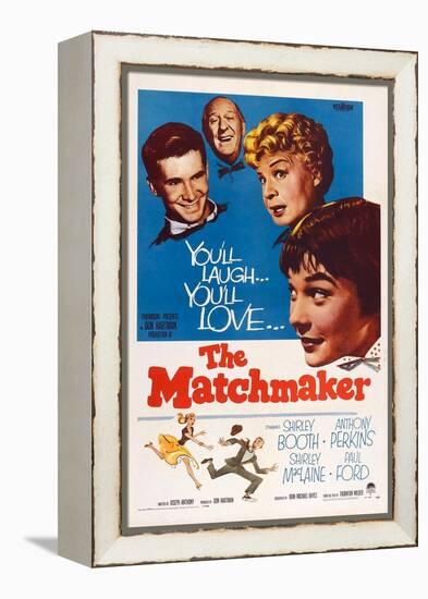 The Matchmaker, from Left: Anthony Perkins, Paul Ford, Shirley Booth, Shirley Maclaine, 1958-null-Framed Stretched Canvas