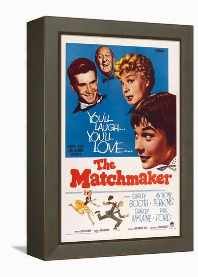 The Matchmaker, from Left: Anthony Perkins, Paul Ford, Shirley Booth, Shirley Maclaine, 1958-null-Framed Stretched Canvas