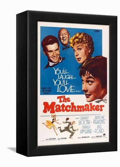 The Matchmaker, from Left: Anthony Perkins, Paul Ford, Shirley Booth, Shirley Maclaine, 1958-null-Framed Stretched Canvas