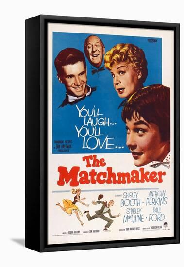 The Matchmaker, from Left: Anthony Perkins, Paul Ford, Shirley Booth, Shirley Maclaine, 1958-null-Framed Stretched Canvas
