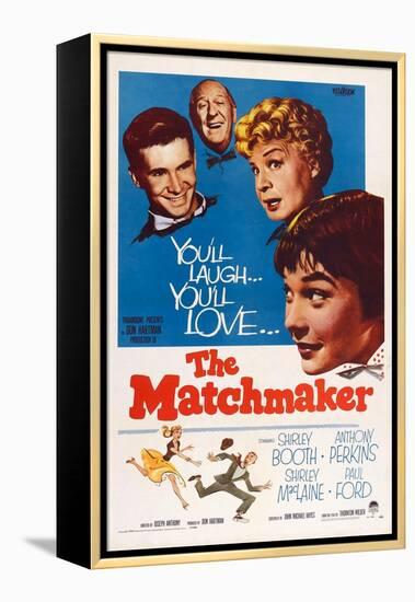 The Matchmaker, from Left: Anthony Perkins, Paul Ford, Shirley Booth, Shirley Maclaine, 1958-null-Framed Stretched Canvas