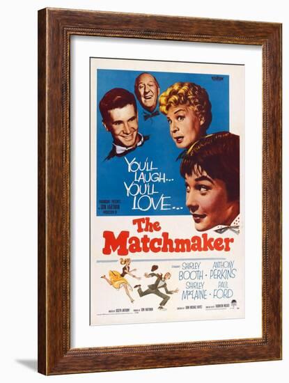 The Matchmaker, from Left: Anthony Perkins, Paul Ford, Shirley Booth, Shirley Maclaine, 1958-null-Framed Premium Giclee Print