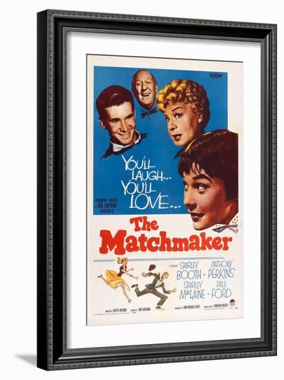 The Matchmaker, from Left: Anthony Perkins, Paul Ford, Shirley Booth, Shirley Maclaine, 1958-null-Framed Premium Giclee Print