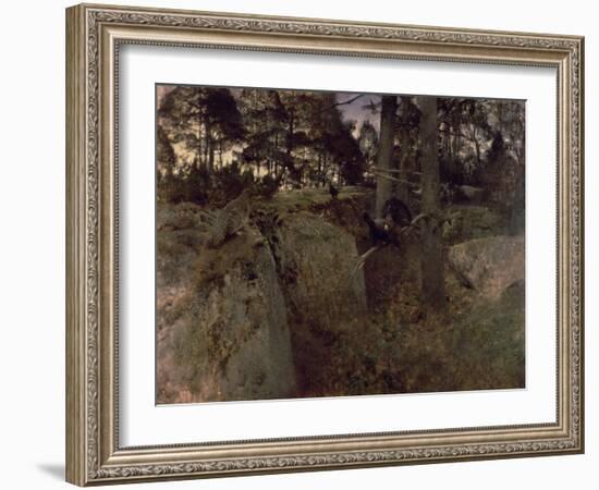 The Mating of the Capercaillies, 1888-Bruno Andreas Liljefors-Framed Giclee Print