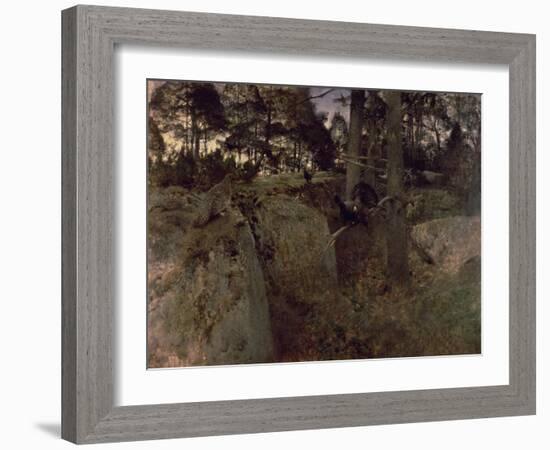 The Mating of the Capercaillies, 1888-Bruno Andreas Liljefors-Framed Giclee Print