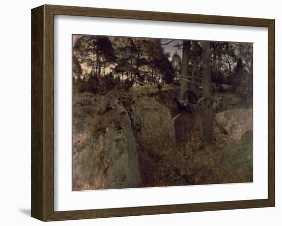 The Mating of the Capercaillies, 1888-Bruno Andreas Liljefors-Framed Giclee Print