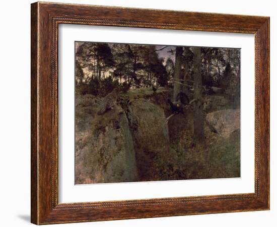 The Mating of the Capercaillies, 1888-Bruno Andreas Liljefors-Framed Giclee Print