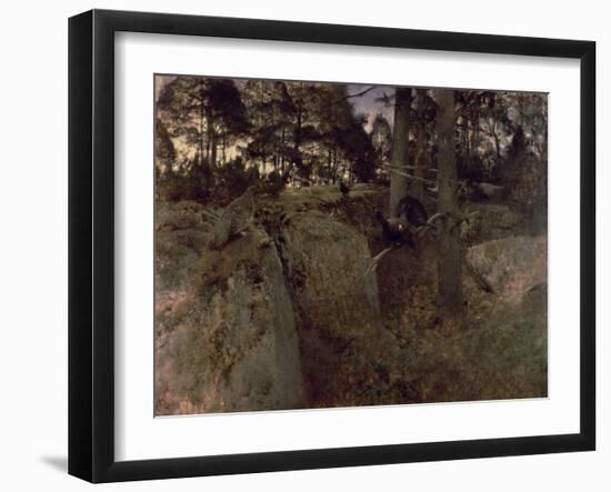The Mating of the Capercaillies, 1888-Bruno Andreas Liljefors-Framed Giclee Print