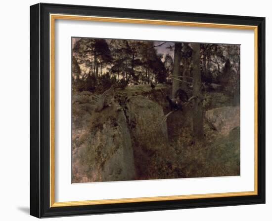 The Mating of the Capercaillies, 1888-Bruno Andreas Liljefors-Framed Giclee Print