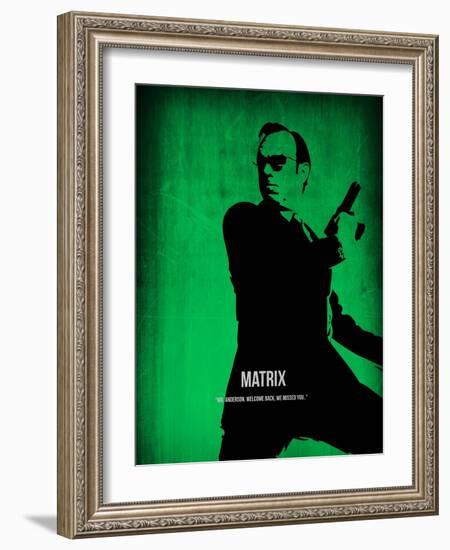 The Matrix Agent Smith-NaxArt-Framed Art Print