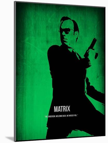 The Matrix Agent Smith-NaxArt-Mounted Art Print