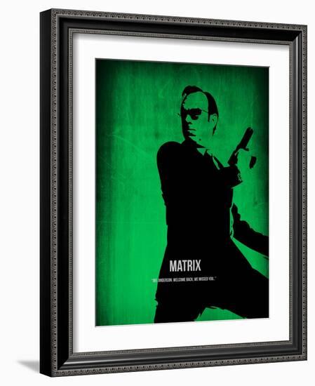 The Matrix Agent Smith-NaxArt-Framed Art Print