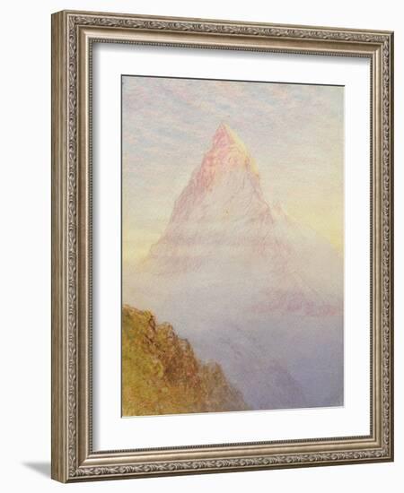 The Matterhorn, 1870-William Gersham Collingwood-Framed Giclee Print