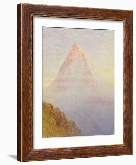 The Matterhorn, 1870-William Gersham Collingwood-Framed Giclee Print