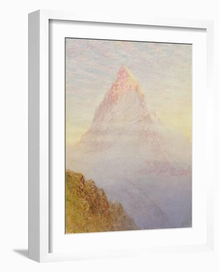 The Matterhorn, 1870-William Gersham Collingwood-Framed Giclee Print