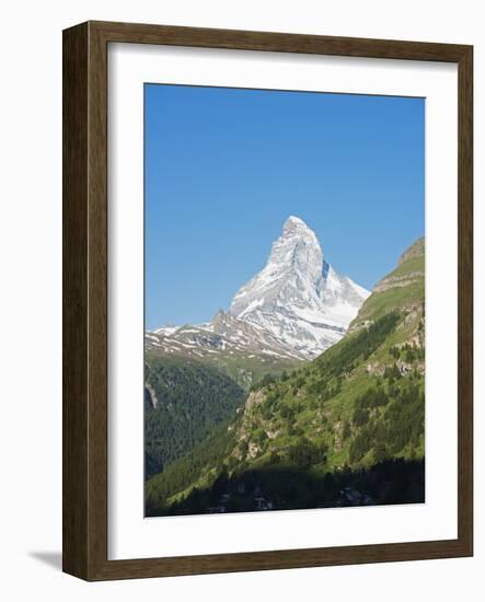 The Matterhorn, 4478M, Zermatt, Valais, Swiss Alps, Switzerland, Europe-Christian Kober-Framed Photographic Print