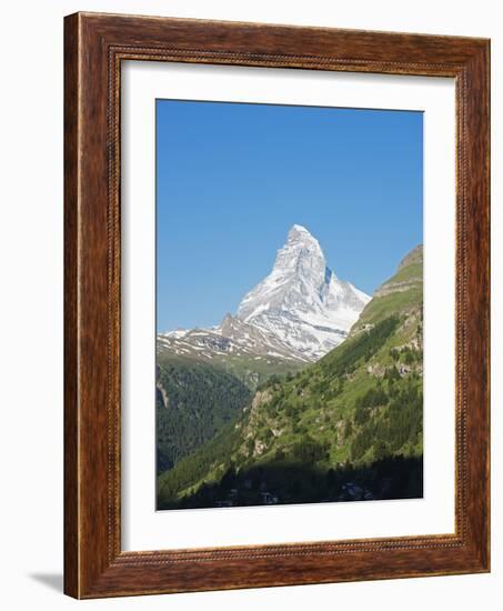 The Matterhorn, 4478M, Zermatt, Valais, Swiss Alps, Switzerland, Europe-Christian Kober-Framed Photographic Print