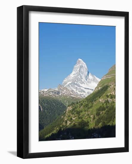 The Matterhorn, 4478M, Zermatt, Valais, Swiss Alps, Switzerland, Europe-Christian Kober-Framed Photographic Print