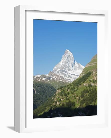 The Matterhorn, 4478M, Zermatt, Valais, Swiss Alps, Switzerland, Europe-Christian Kober-Framed Photographic Print