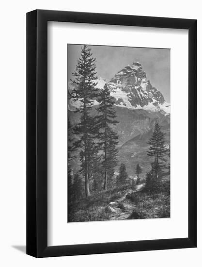 'The Matterhorn From the Italian Side, Forest of Brueil', 1917-Donald McLeish-Framed Photographic Print
