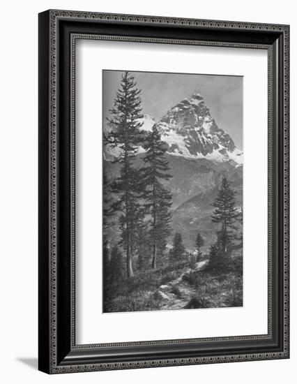 'The Matterhorn From the Italian Side, Forest of Brueil', 1917-Donald McLeish-Framed Photographic Print