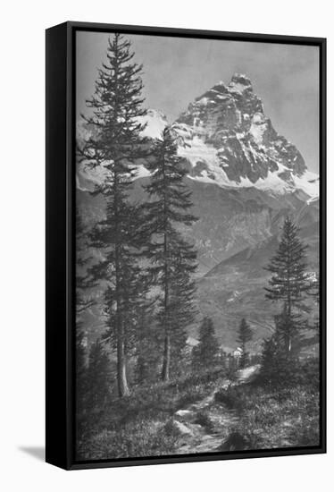 'The Matterhorn From the Italian Side, Forest of Brueil', 1917-Donald McLeish-Framed Stretched Canvas