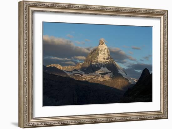 The Matterhorn in Swiss Alps seen from beside Gorner Glacier, Valais, Switzerland-Alex Treadway-Framed Photographic Print