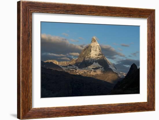The Matterhorn in Swiss Alps seen from beside Gorner Glacier, Valais, Switzerland-Alex Treadway-Framed Photographic Print
