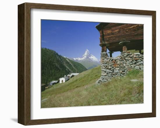 The Matterhorn Mountain (4478M) from Findeln, Valais (Wallis), Swiss Alps, Switzerland, Europe-Hans Peter Merten-Framed Photographic Print