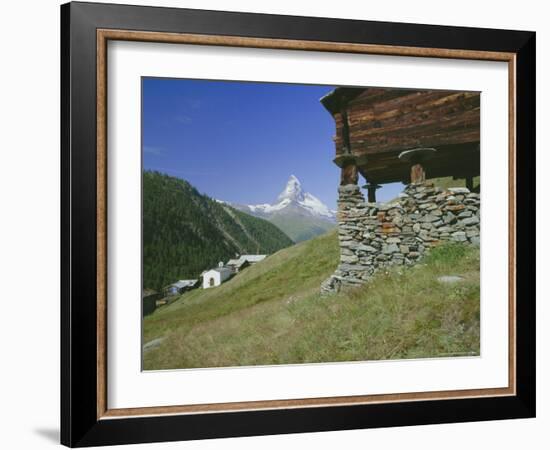 The Matterhorn Mountain (4478M) from Findeln, Valais (Wallis), Swiss Alps, Switzerland, Europe-Hans Peter Merten-Framed Photographic Print