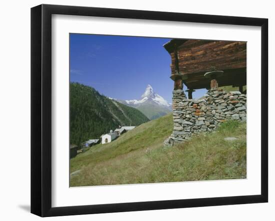 The Matterhorn Mountain (4478M) from Findeln, Valais (Wallis), Swiss Alps, Switzerland, Europe-Hans Peter Merten-Framed Photographic Print