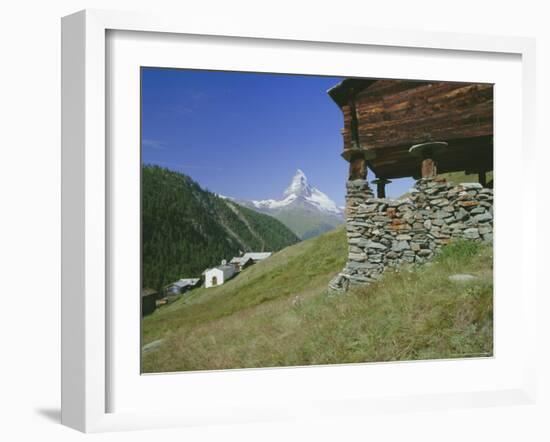 The Matterhorn Mountain (4478M) from Findeln, Valais (Wallis), Swiss Alps, Switzerland, Europe-Hans Peter Merten-Framed Photographic Print