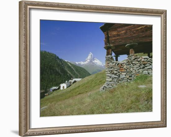 The Matterhorn Mountain (4478M) from Findeln, Valais (Wallis), Swiss Alps, Switzerland, Europe-Hans Peter Merten-Framed Photographic Print