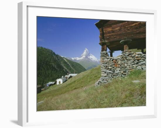 The Matterhorn Mountain (4478M) from Findeln, Valais (Wallis), Swiss Alps, Switzerland, Europe-Hans Peter Merten-Framed Photographic Print