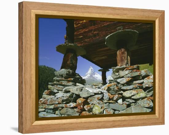 The Matterhorn Mountain (4478M) from Findeln, Valais (Wallis), Swiss Alps, Switzerland, Europe-Hans Peter Merten-Framed Premier Image Canvas