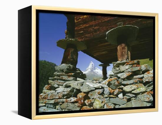 The Matterhorn Mountain (4478M) from Findeln, Valais (Wallis), Swiss Alps, Switzerland, Europe-Hans Peter Merten-Framed Premier Image Canvas