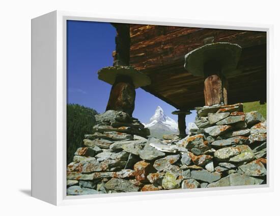 The Matterhorn Mountain (4478M) from Findeln, Valais (Wallis), Swiss Alps, Switzerland, Europe-Hans Peter Merten-Framed Premier Image Canvas