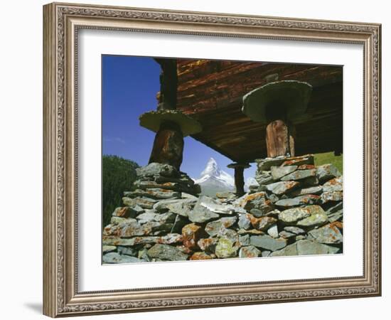 The Matterhorn Mountain (4478M) from Findeln, Valais (Wallis), Swiss Alps, Switzerland, Europe-Hans Peter Merten-Framed Photographic Print