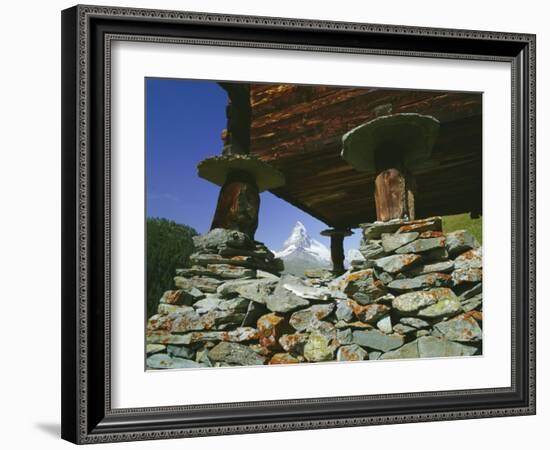 The Matterhorn Mountain (4478M) from Findeln, Valais (Wallis), Swiss Alps, Switzerland, Europe-Hans Peter Merten-Framed Photographic Print