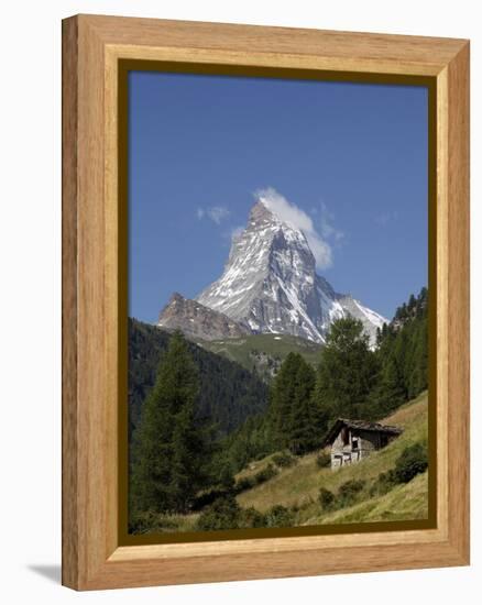 The Matterhorn Near Zermatt, Valais, Swiss Alps, Switzerland, Europe-Hans Peter Merten-Framed Premier Image Canvas