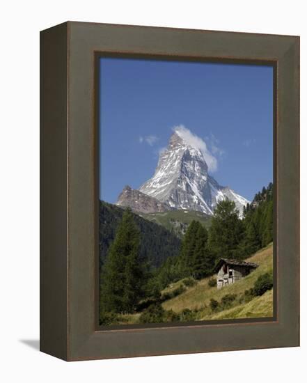 The Matterhorn Near Zermatt, Valais, Swiss Alps, Switzerland, Europe-Hans Peter Merten-Framed Premier Image Canvas