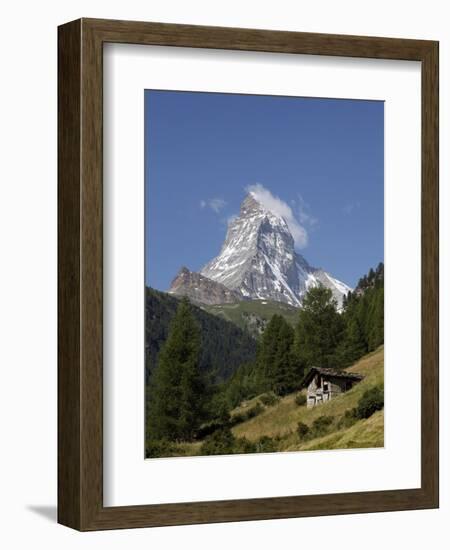 The Matterhorn Near Zermatt, Valais, Swiss Alps, Switzerland, Europe-Hans Peter Merten-Framed Photographic Print