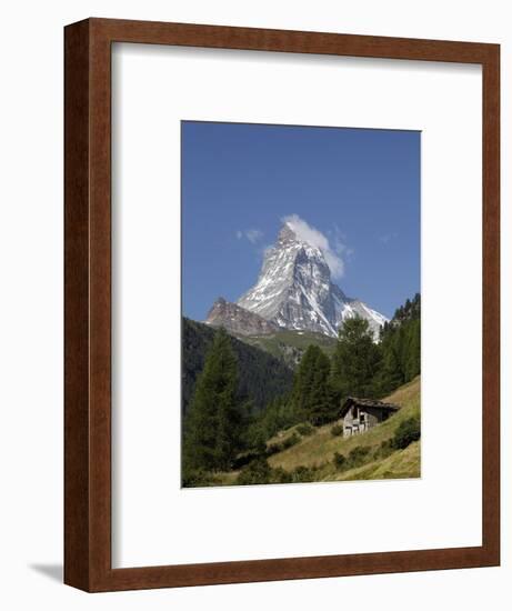 The Matterhorn Near Zermatt, Valais, Swiss Alps, Switzerland, Europe-Hans Peter Merten-Framed Photographic Print