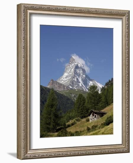 The Matterhorn Near Zermatt, Valais, Swiss Alps, Switzerland, Europe-Hans Peter Merten-Framed Photographic Print