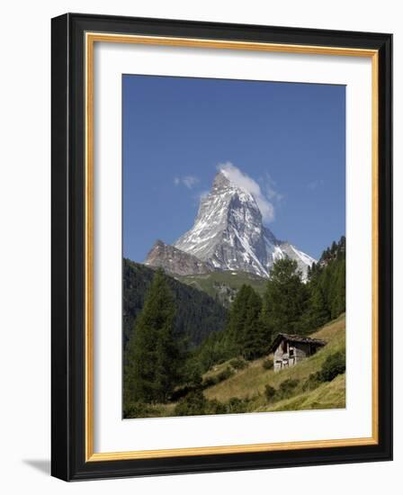 The Matterhorn Near Zermatt, Valais, Swiss Alps, Switzerland, Europe-Hans Peter Merten-Framed Photographic Print