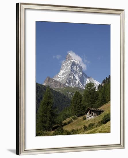 The Matterhorn Near Zermatt, Valais, Swiss Alps, Switzerland, Europe-Hans Peter Merten-Framed Photographic Print