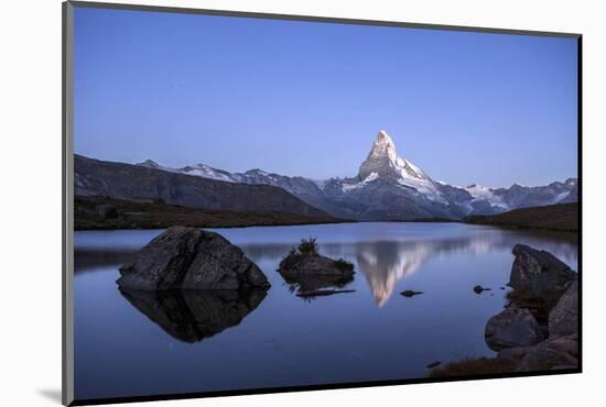 The Matterhorn Reflected in Stellisee at Sunrise-Roberto Moiola-Mounted Photographic Print